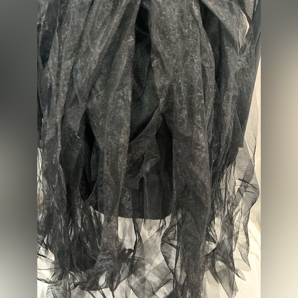 NWT-Torrid/black Halloween costume hi-low off the shoulder tulle dress size 3X - Picture 9 of 12